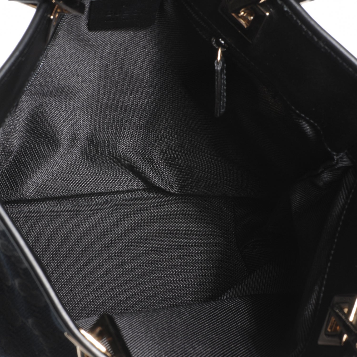 Gucci Monogram Small Bucket Tote Black 5 of 7