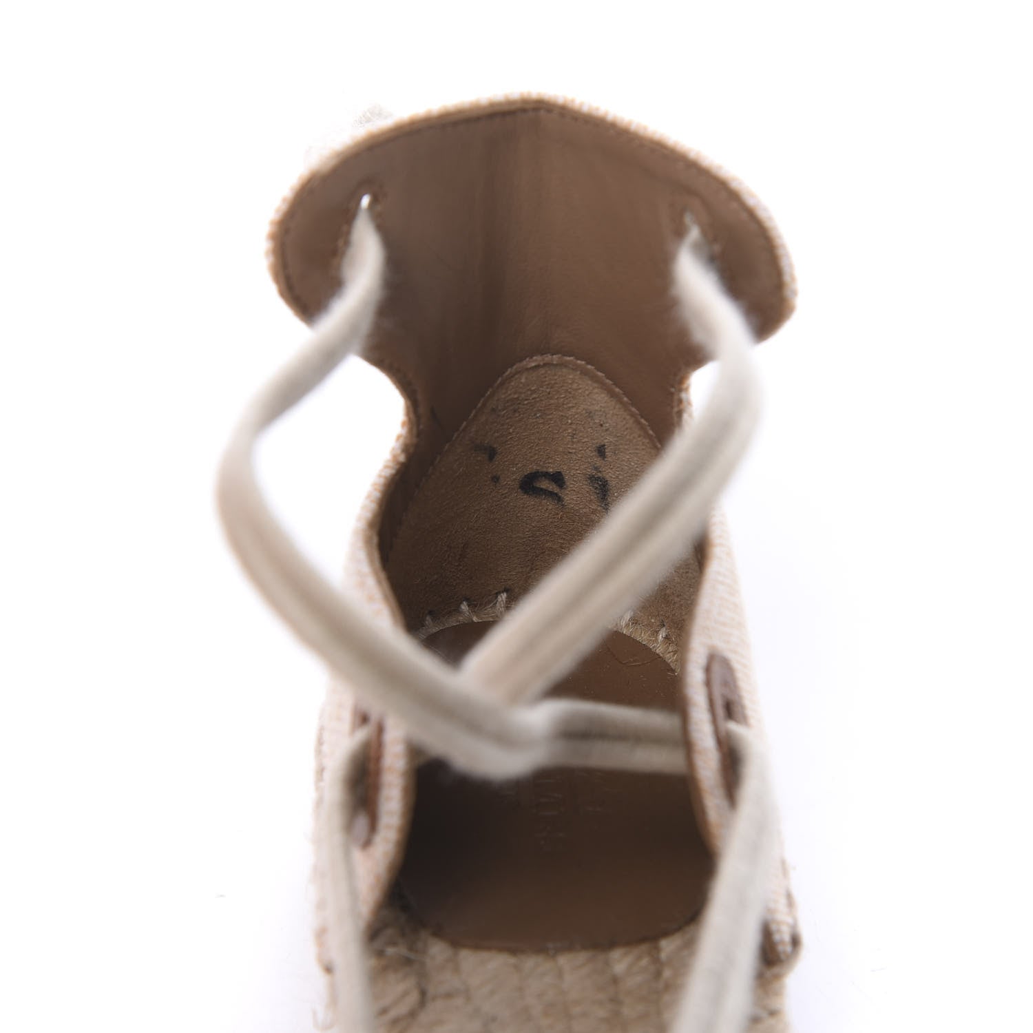 Hermes Cotton Ole Drill Espadrille 35 Brume 8 of 9
