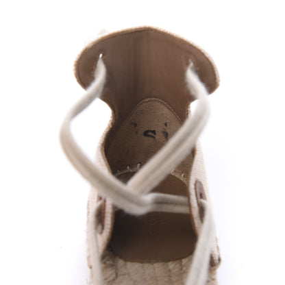Hermes Cotton Ole Drill Espadrille 35 Brume 8 of 9