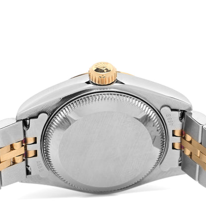 Rolex Stainless Steel 18K Yellow Gold 26mm Oyster Perpetual Datejust Watch Black 79173 4 of 4