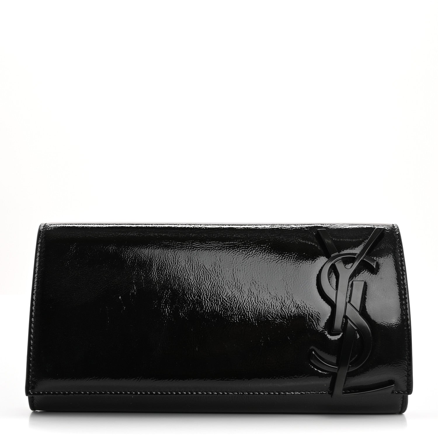 Saint Laurent Patent Smoking Clutch Black 1 of 10