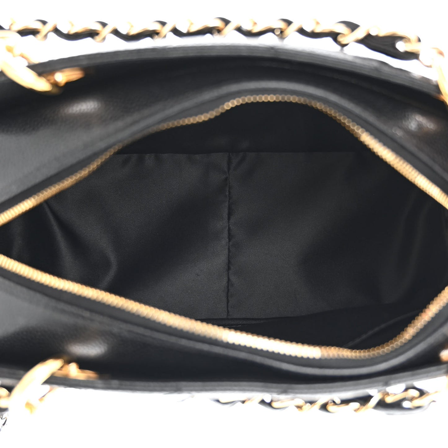 Caviar Quilted Petit Timeless Tote PTT Black