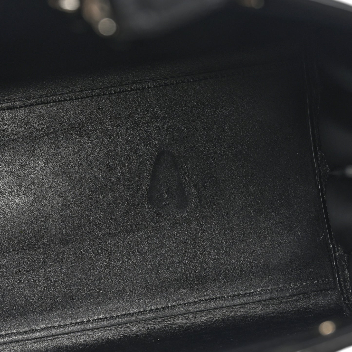 Calfskin Crocodile Embossed Small Sac de Jour Black