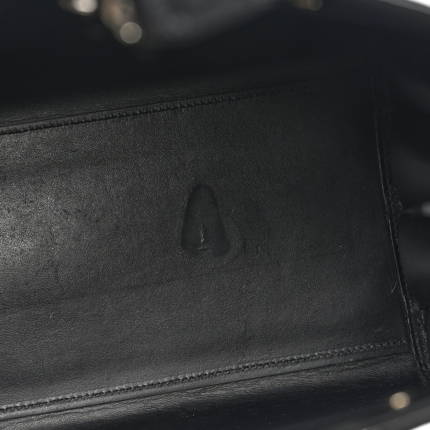 Saint Laurent Calfskin Crocodile Embossed Small Sac de Jour Black 11 of 11