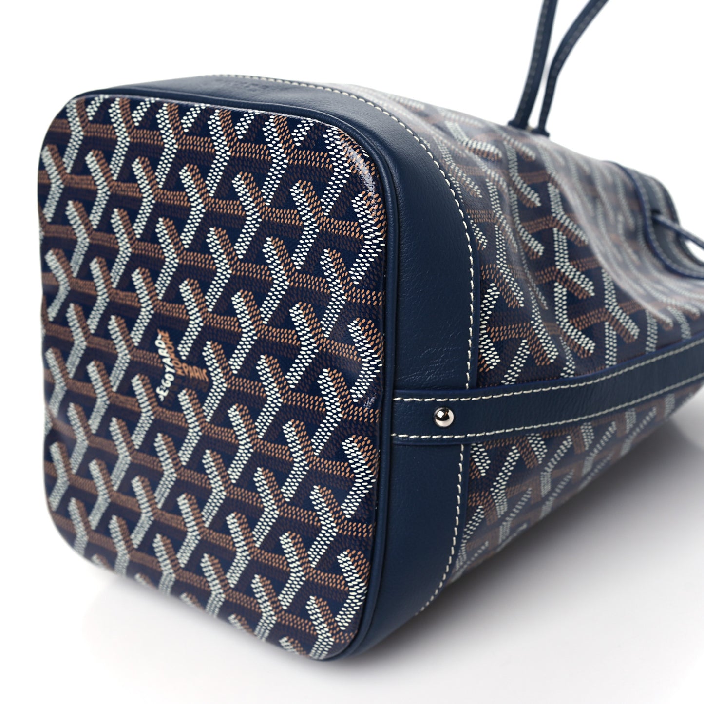 Goyardine Petit Flot Bucket Bag PM Navy