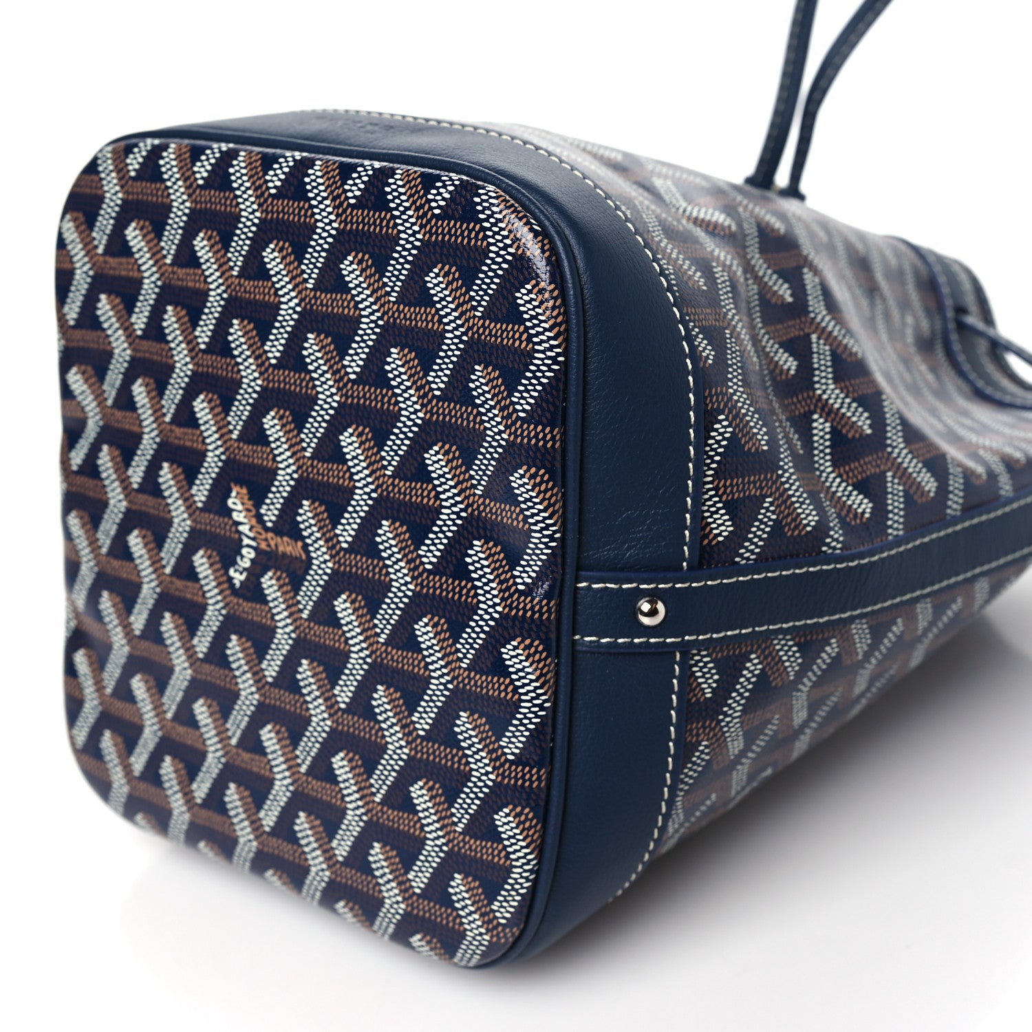 Goyard Goyardine Petit Flot Bucket Bag PM Navy 9 of 9