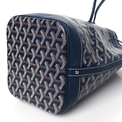 Goyard Goyardine Petit Flot Bucket Bag PM Navy 9 of 9