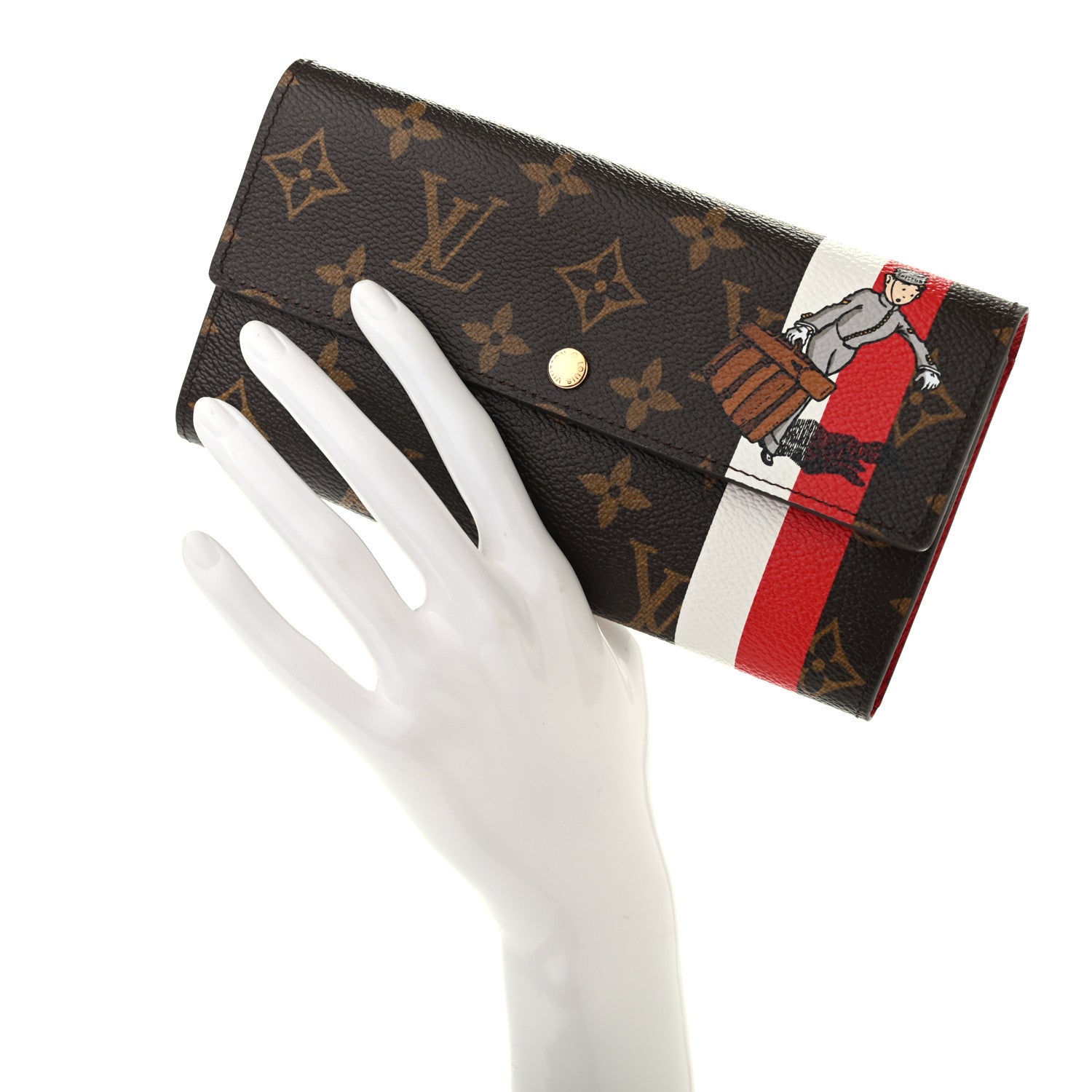 Louis Vuitton Monogram Groom Sarah Wallet 2 of 7