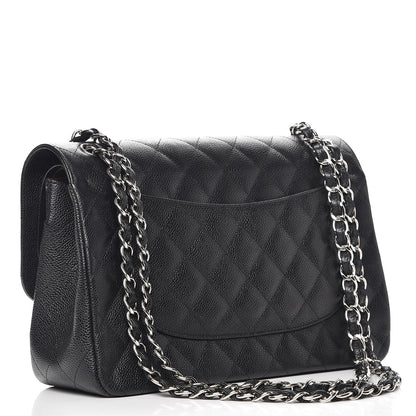 Chanel Caviar Quilted Jumbo Double Flap Black 4 of 8