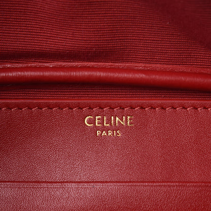 Celine Calfskin Quilted C Charm Belt Bag Red 6 of 9