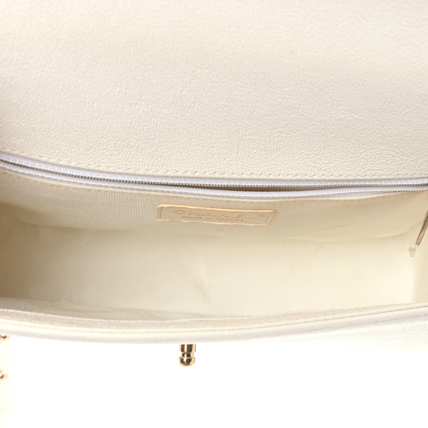Chanel Caviar Quilted New Medium Boy Flap White 5 of 9