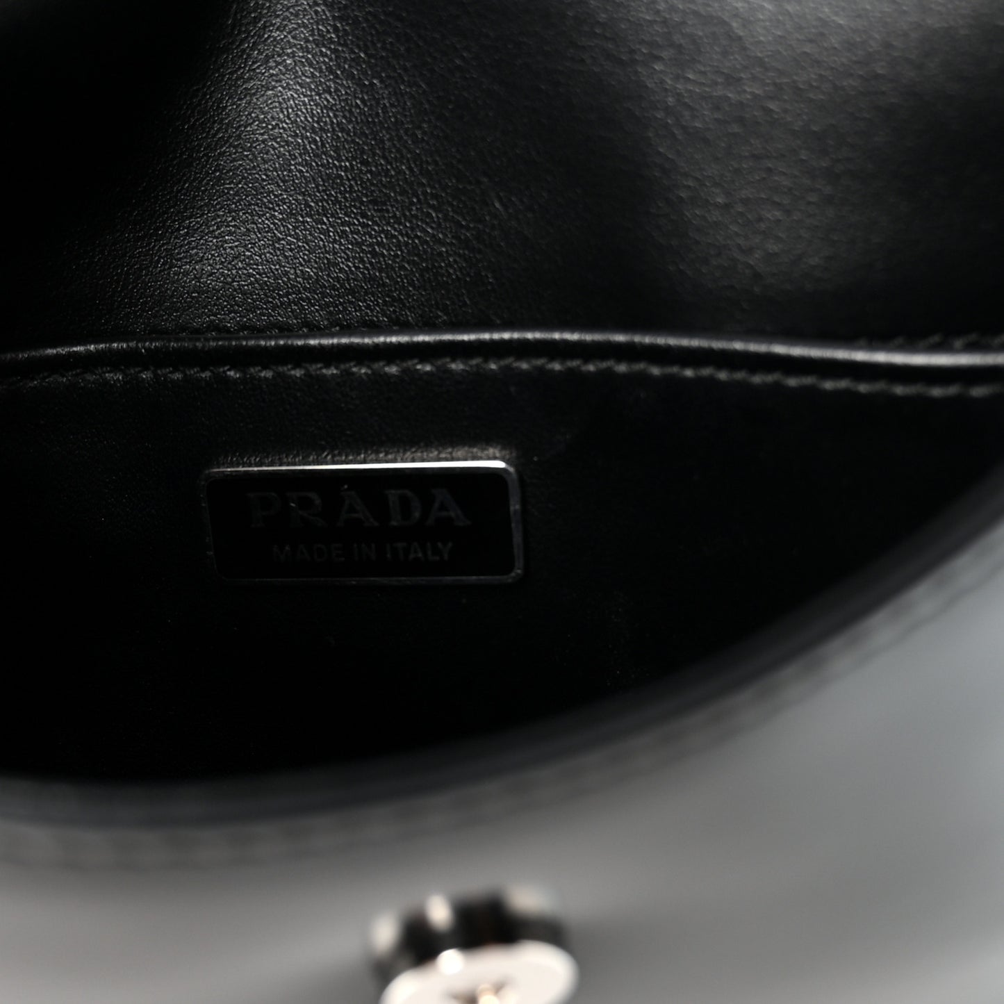 Spazzolato Cleo Flap Shoulder Bag Black