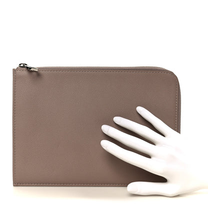 Louis Vuitton Calfskin Pochette Jour PM Taupe 2 of 9