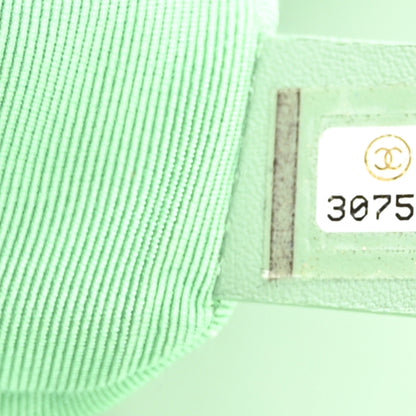 Chanel Sequin Quilted Medium Chanel 19 Flap Light Green 7 of 11