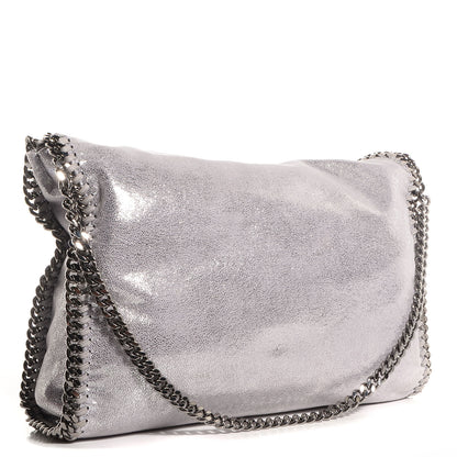 Stella McCartney Faux Leather Shaggy Deer Small Falabella Silver 3 of 7