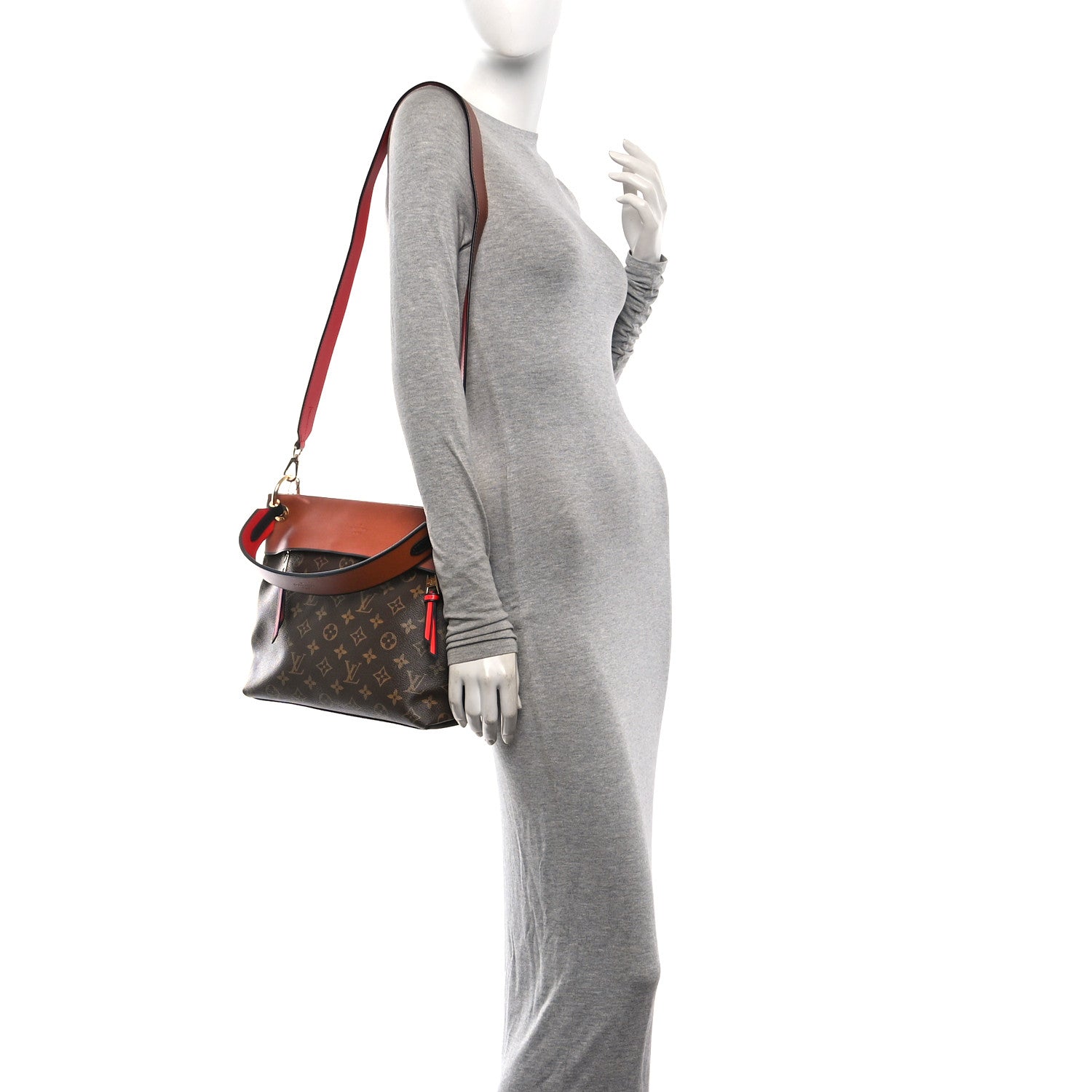 Louis Vuitton Monogram Tuileries Besace Caramel Rouge 2 of 9