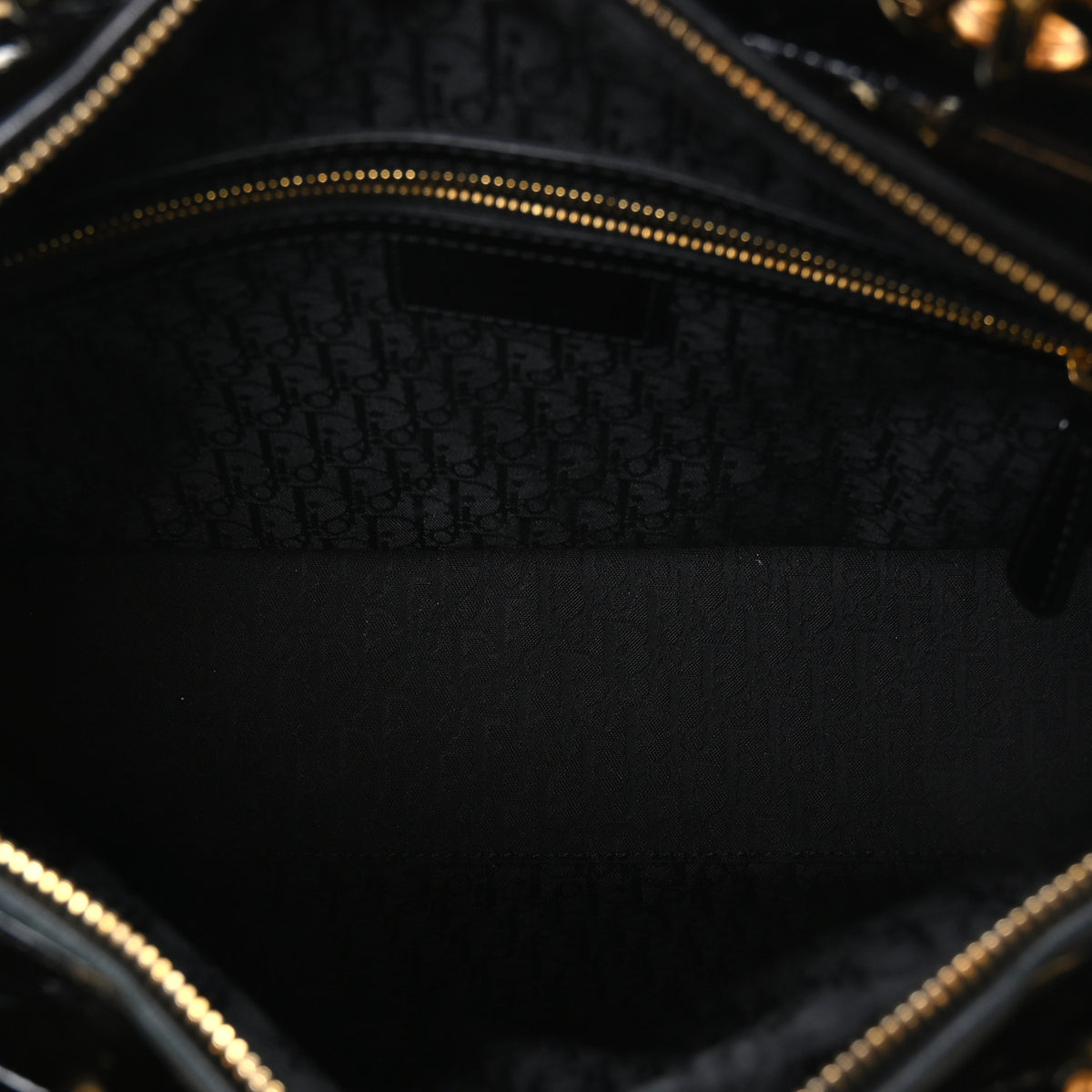 Christian Dior Patent Cannage Large Lady Dior Black 5 of 11