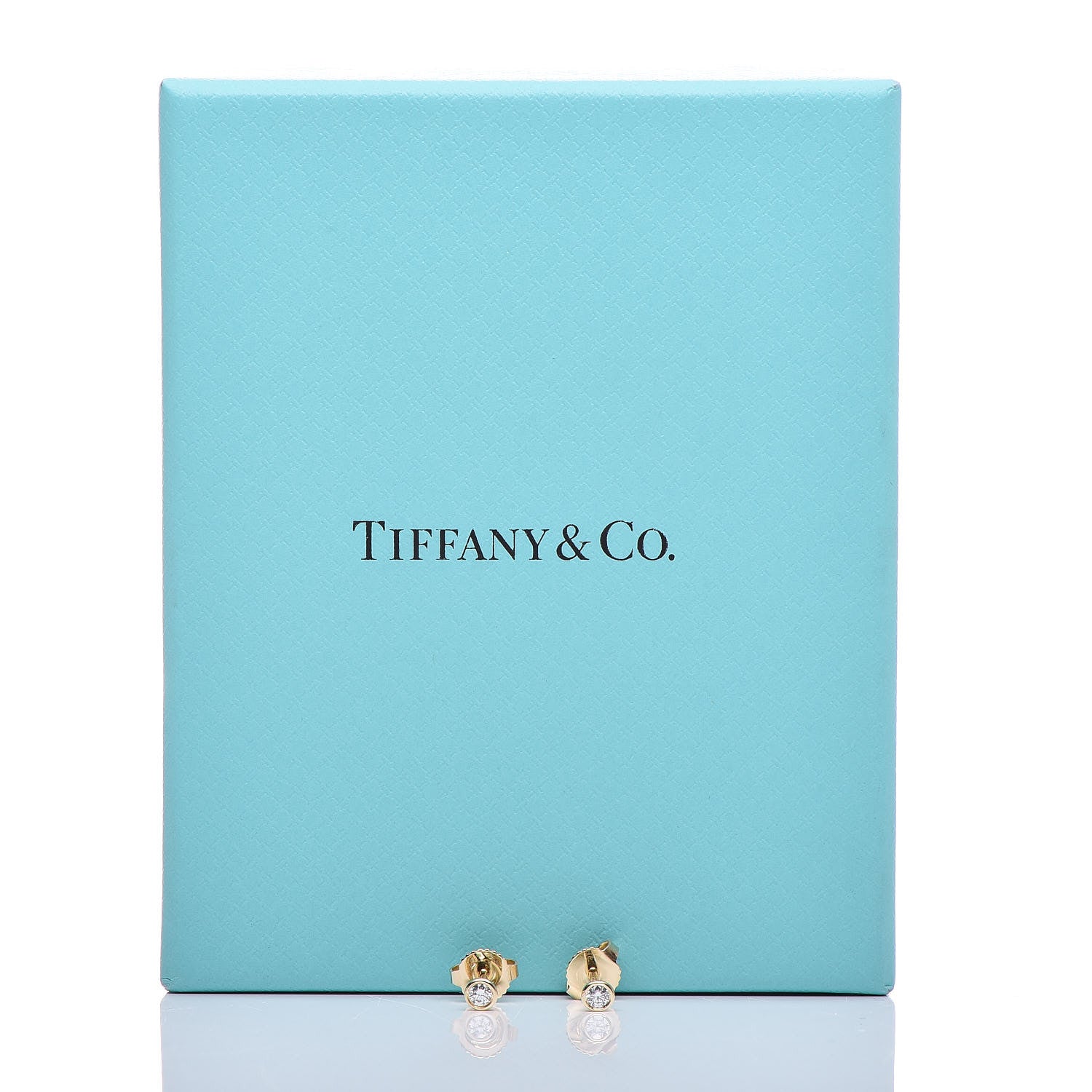 Tiffany 18K Yellow Gold Diamond .10ctw Elsa Peretti Diamonds By The Yard Earrings 5 of 5
