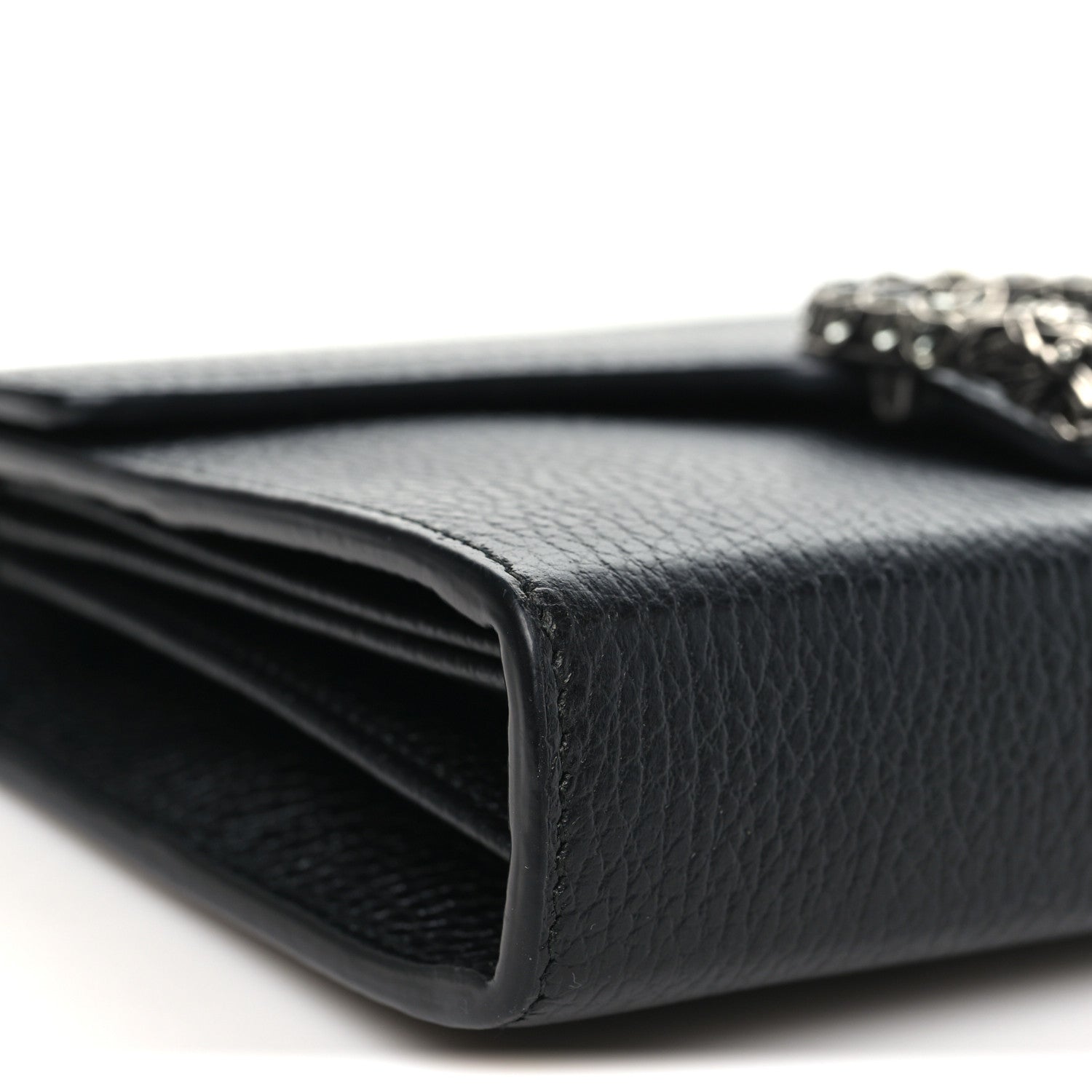 Gucci Calfskin Mini Dionysus Chain Wallet Black 9 of 10