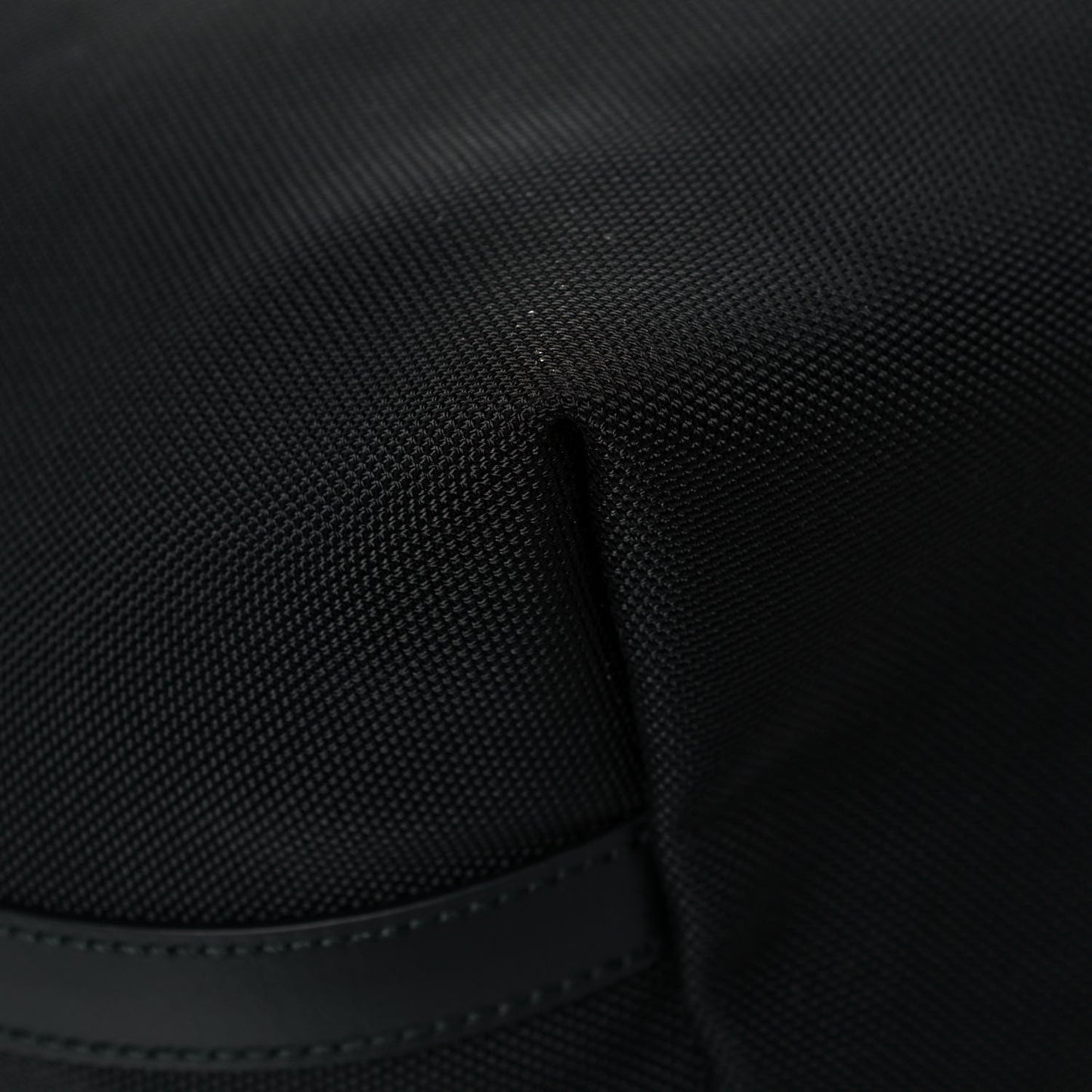 Techno Canvas Web Vertical Tote Black