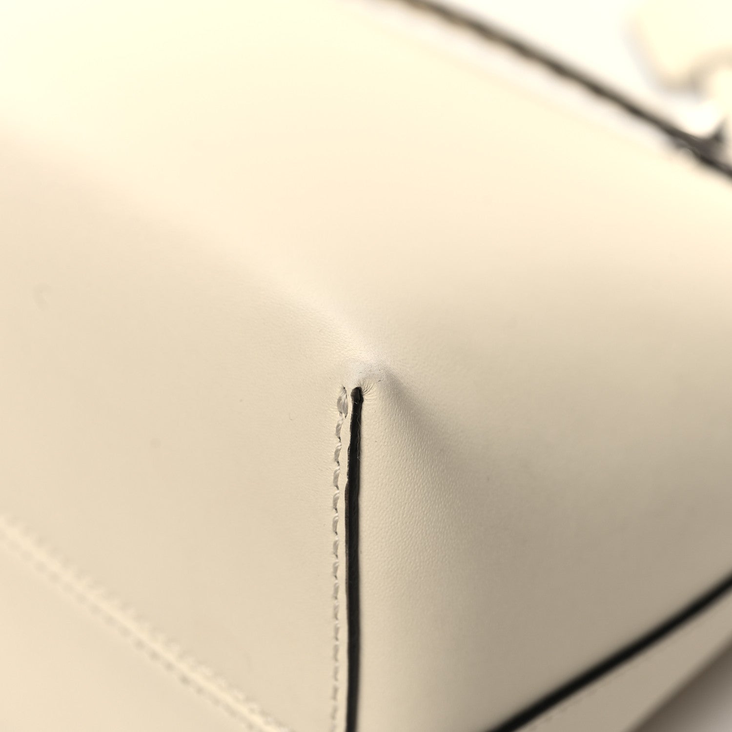 Fendi Vitello King Logo Embossed Medium By The Way Boston Bag White Ice 13 of 15