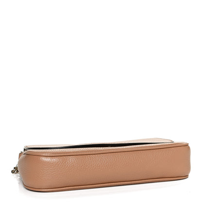 Gucci Pebbled Calfskin Medium Soho Flap Crossbody Camelia 4 of 13
