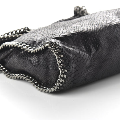 Stella McCartney Eco Python Falabella Fold Over Tote Black 6 of 9