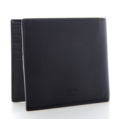 Fendi Vitello Century Monster Eyes Bi-fold Wallet Black 3 of 6