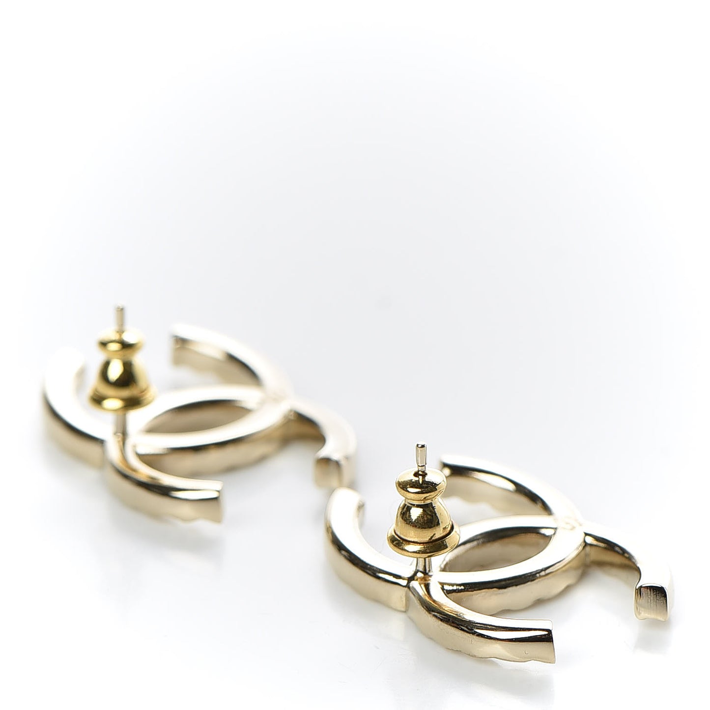 Baguette Crystal High Society CC Earrings Gold