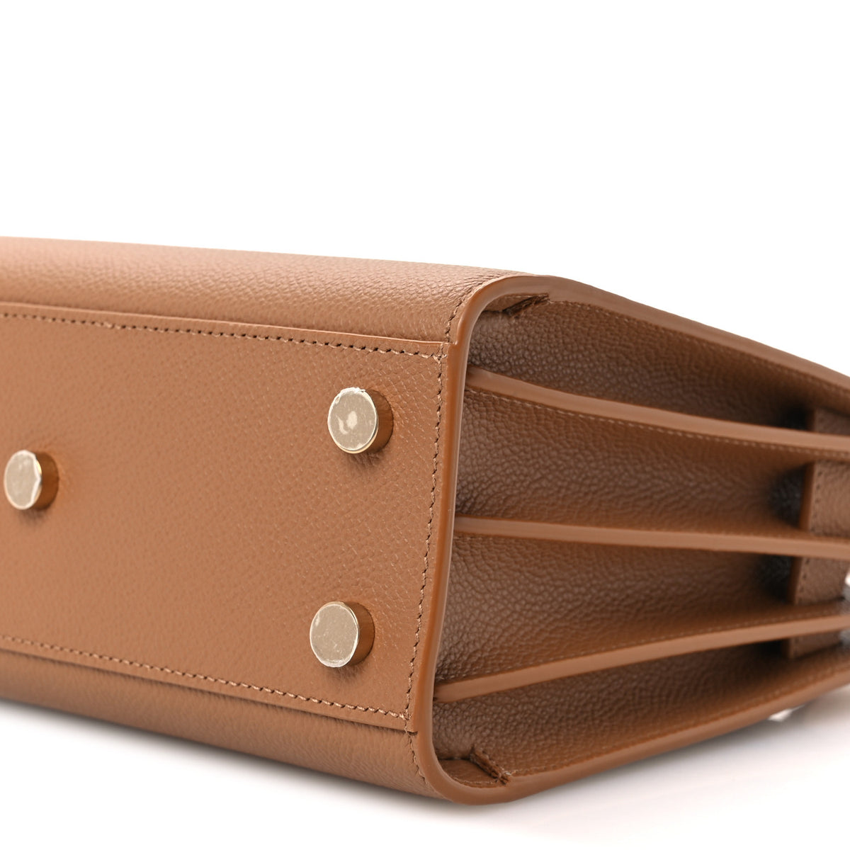 Saint Laurent Grained Calfskin Nano Supple Sac De Jour Cinnamon 10 of 10
