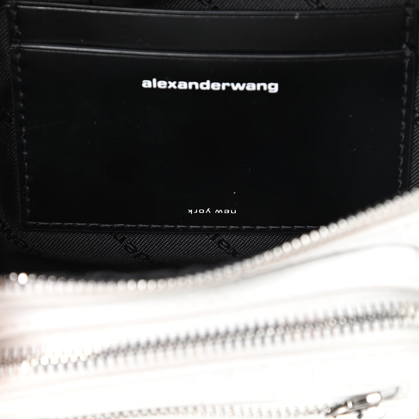 Crocodile Embossed Patent Mini Top Handle Attica Belt Bag White