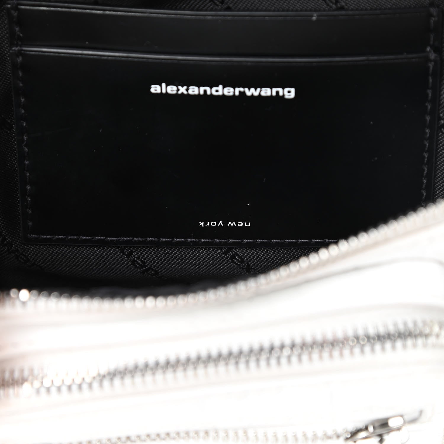 Alexander Wang Crocodile Embossed Patent Mini Top Handle Attica Belt Bag White 7 of 14