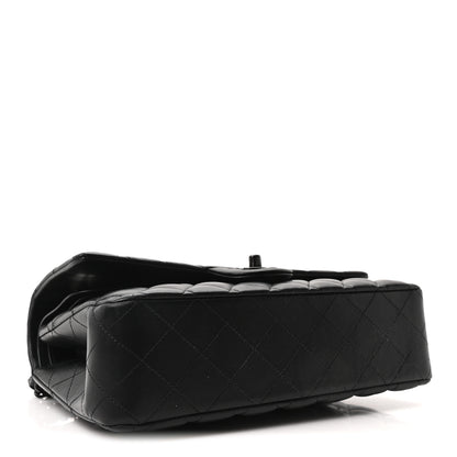 Chanel Lambskin Quilted Medium Double Flap So Black 4 of 10