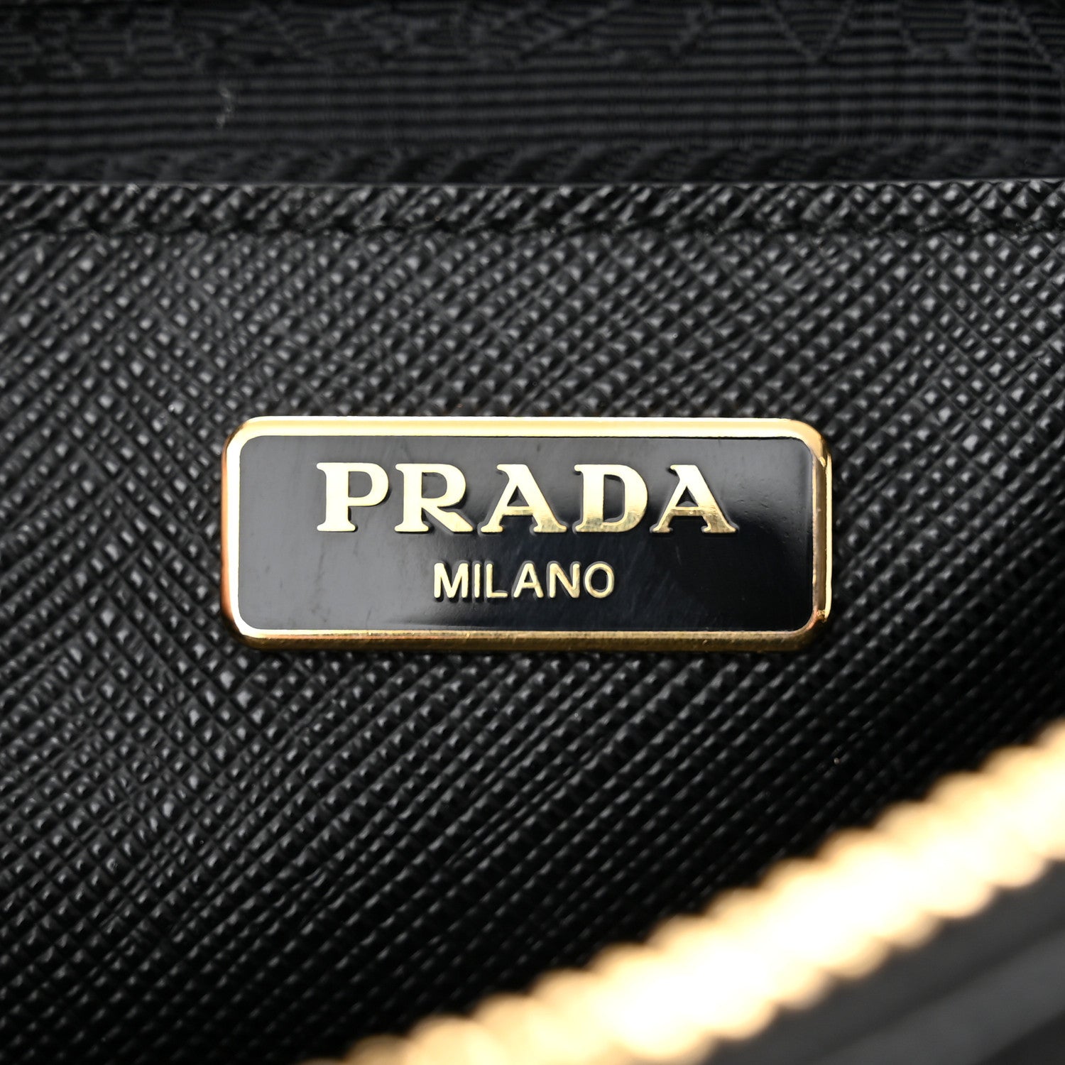 Prada Saffiano Lux Mini Promenade Tote Black 6 of 9