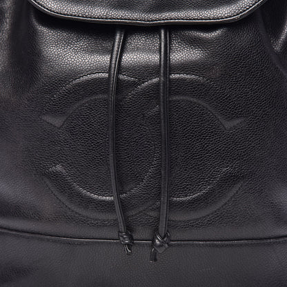 Chanel Caviar CC Backpack Black 28 of 29