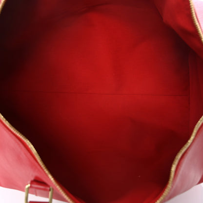 Louis Vuitton Epi Keepall 55 Castillan Red 5 of 14