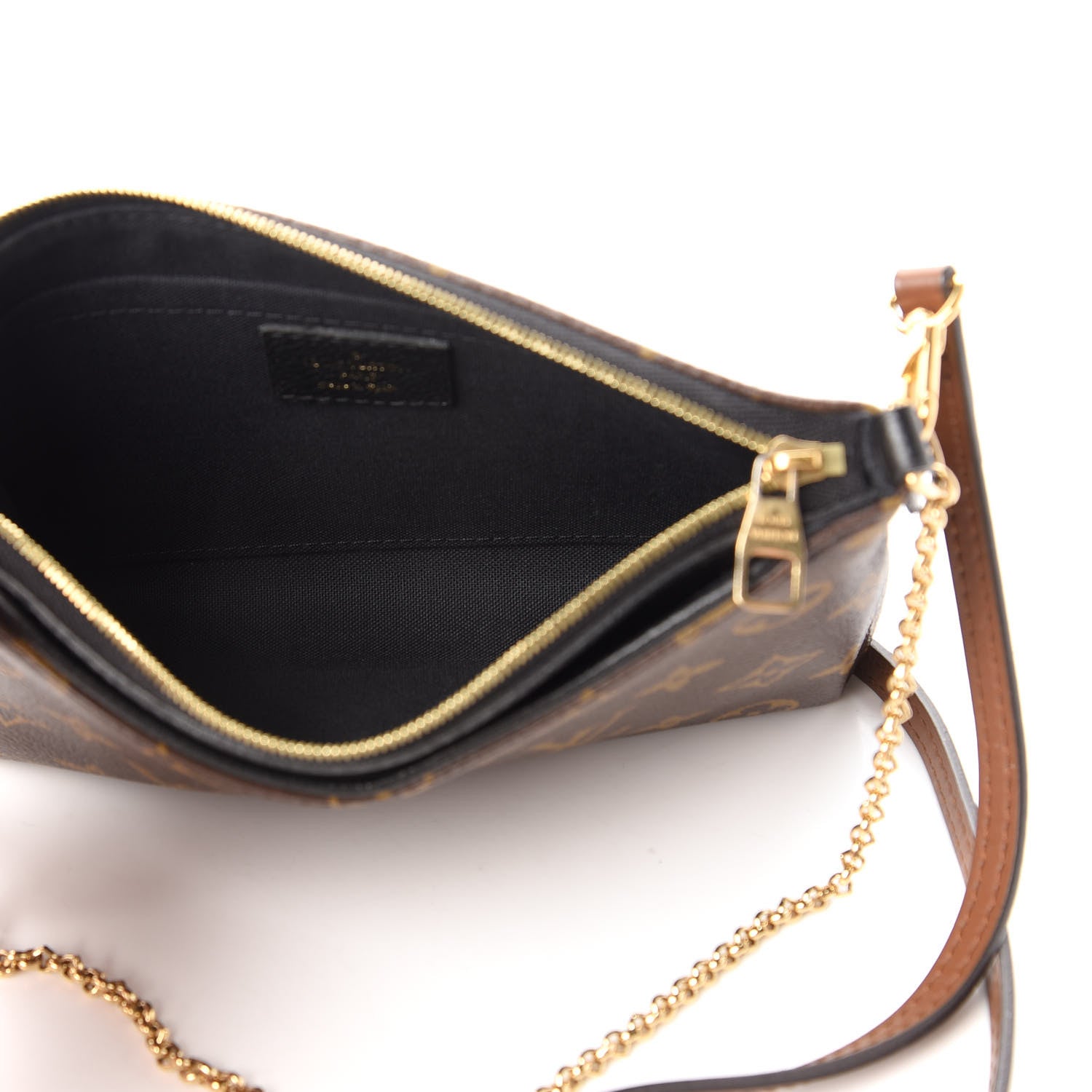 Louis Vuitton Monogram Pallas Clutch Black 5 of 11
