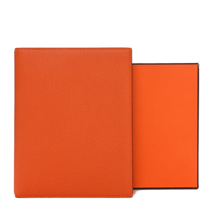 Hermes Togo Globe Trotter Agenda Cover GM Orange 8 of 8