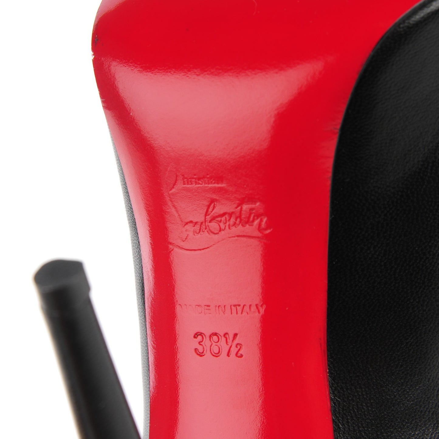 Kid Patent Vendome 120 Pumps 38.5 Black Red