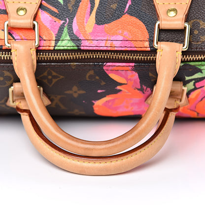 Louis Vuitton Monogram Roses Speedy 30 10 of 14