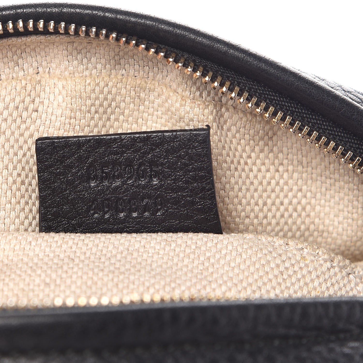Gucci Pebbled Calfskin Mini Soho Chain Bag Black 7 of 8