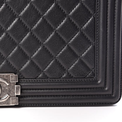 Chanel Calfskin Quilted New Medium Boy Flap Black 11 of 15