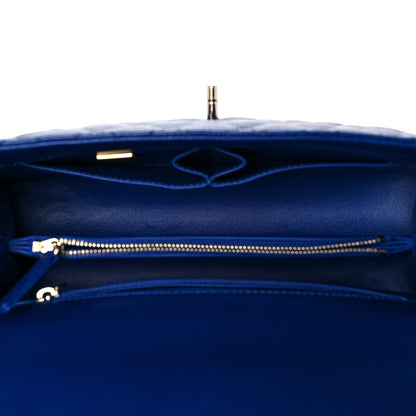 Chanel Caviar Quilted Small Coco Handle Flap Dark Blue 5 of 9