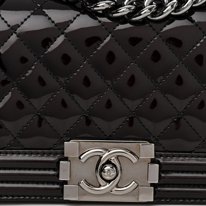 Chanel Patent Calfskin Quilted Small Boy Flap Black 8 of 10