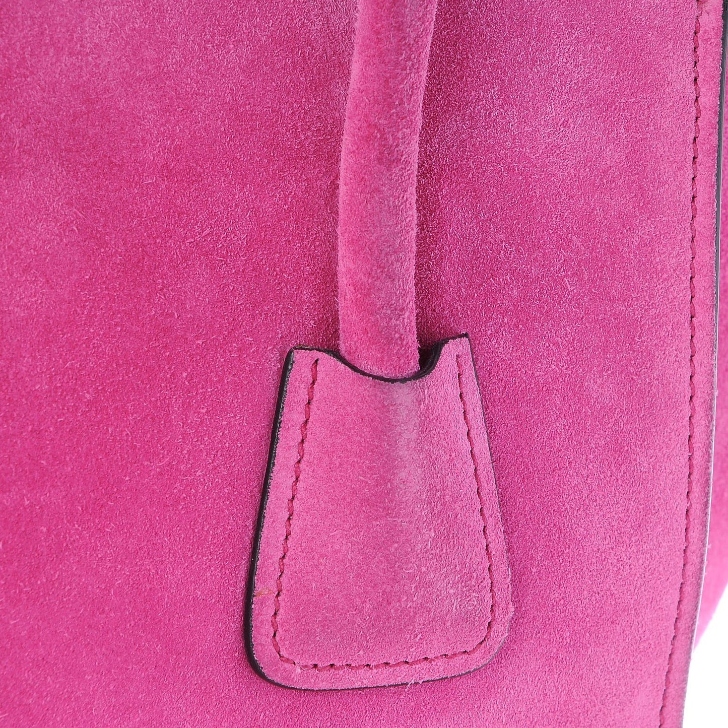 Scamosciato Suede Twin Pocket Tote Fuxia
