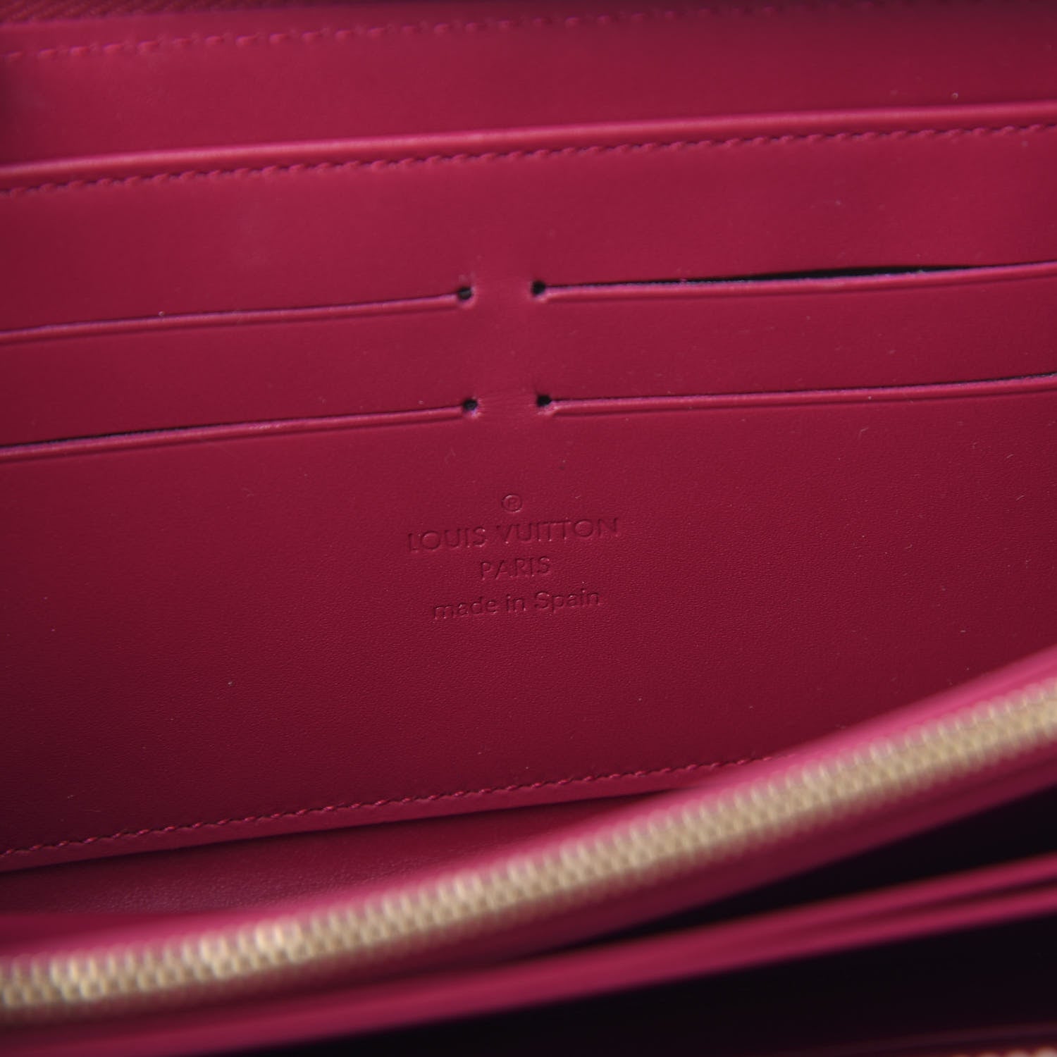 Louis Vuitton Vernis Zippy Wallet Fuchsia 7 of 9