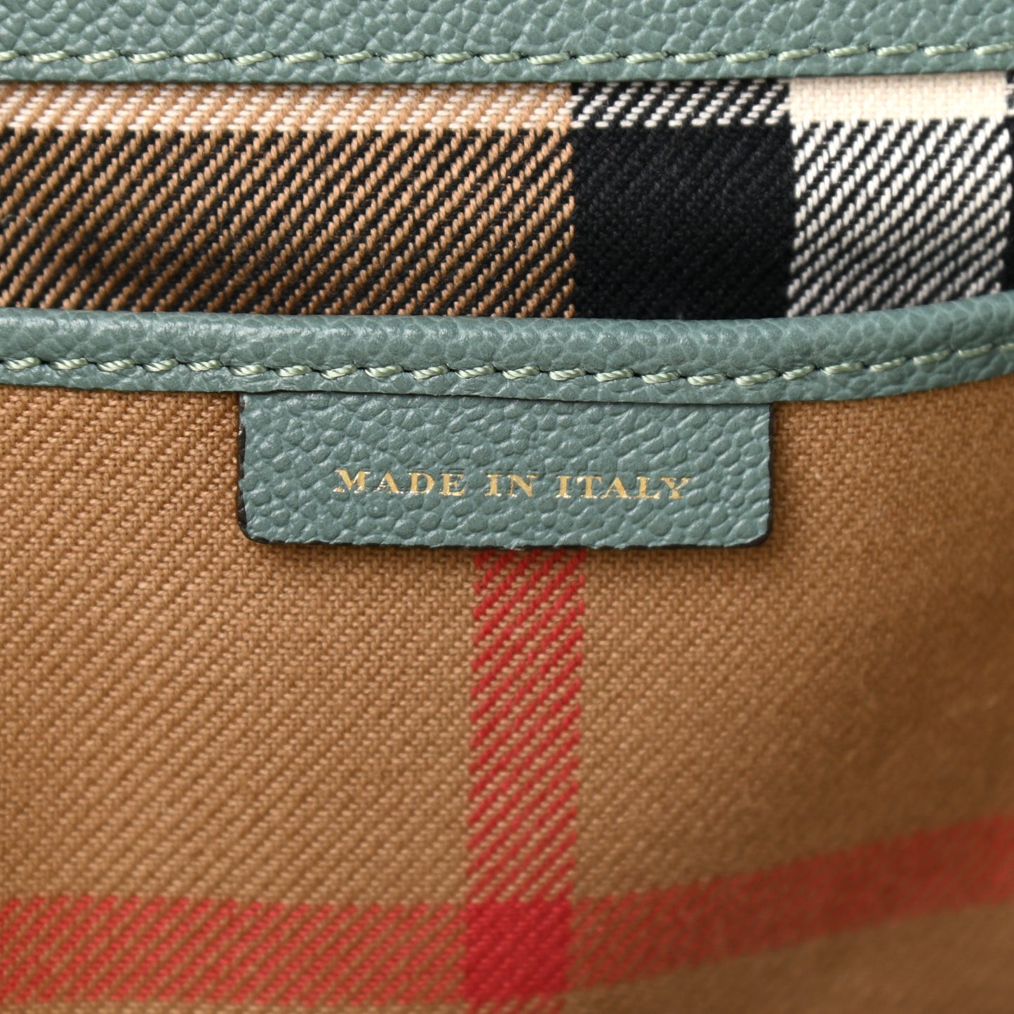 Soft Grain Calfskin Medium Buckle Tote Celadon Blue