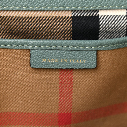Burberry Soft Grain Calfskin Medium Buckle Tote Celadon Blue 8 of 10