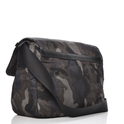 Prada Tessuto Nylon Camouflage Messenger Bag Fumo 3 of 9