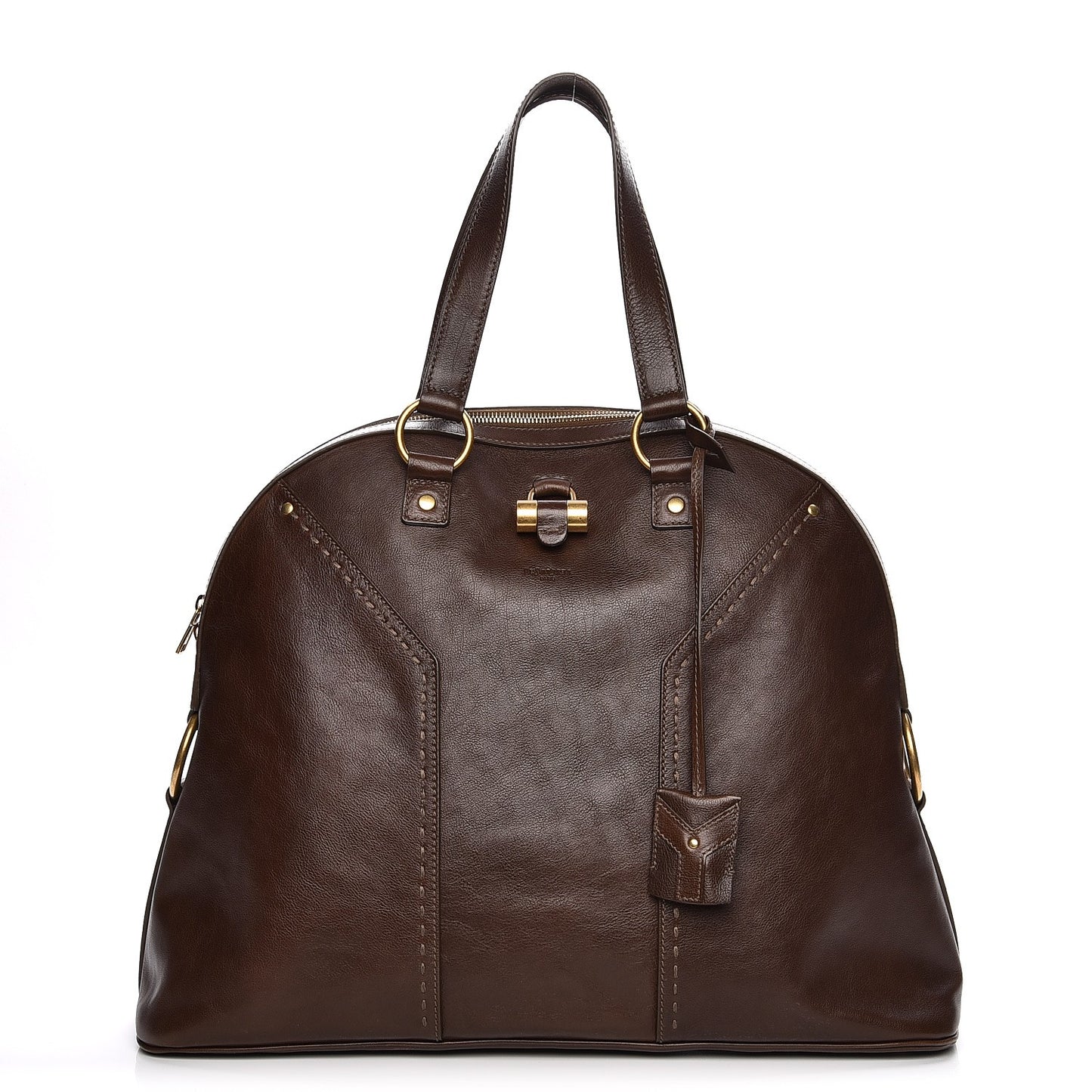 Calfskin Oversized Muse Dark Brown